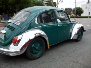 Super Beetle with CHROME fenders in Pomona